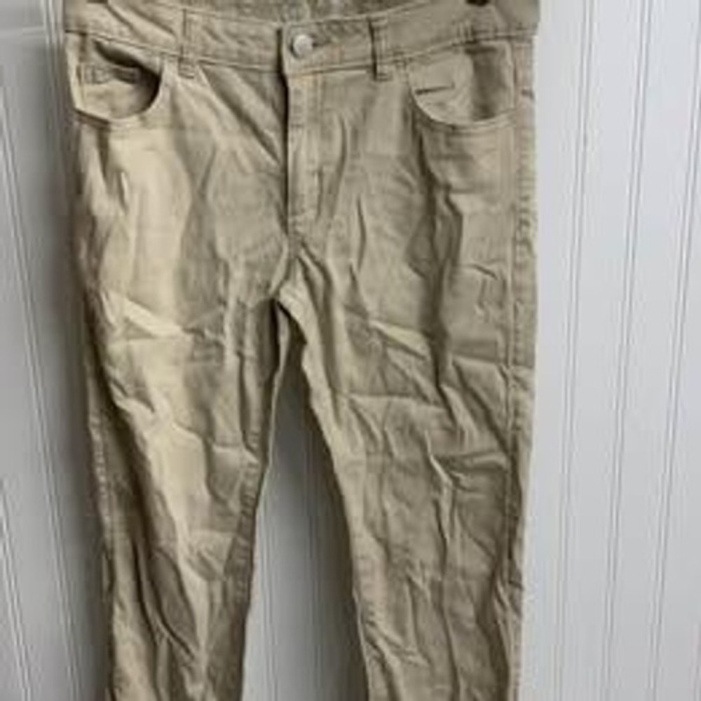 Wonder Nation Boys Straight Leg Chino Pants Khaki Beige Size 14